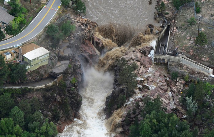 Aerial images from the Colorado Floods